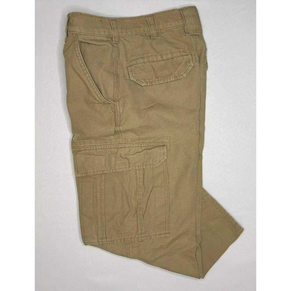 Vintage OSHKOSH Boy's Distressed Adjustable Waist Cargo Pants | Boy's Size 8